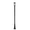 Z-Lite Brookside 1 Light Outdoor Post Mounted Fixture, Black And Clear Seedy 583PHMR-519P-BK - alternate 4